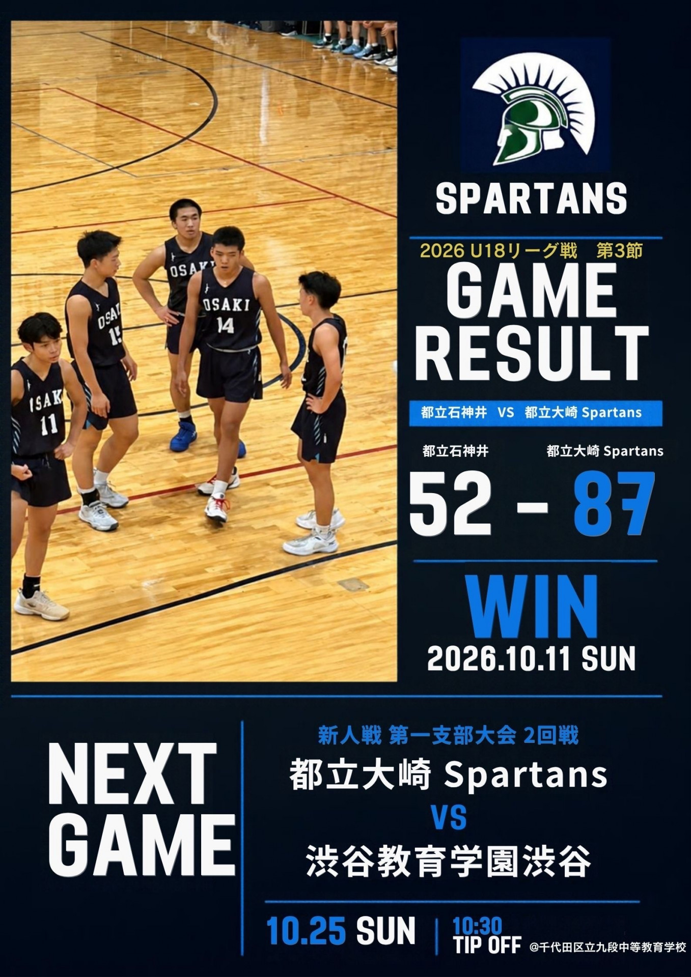 リーグ戦　都石神井